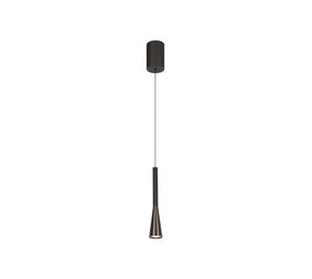 Lucide JOAKIM - Hanglamp - Ø 7,7 cm - LED Dimb. - CCT - 1x7W 2700K/4000K - Met vervangbare LED-module - Koffie - Premium