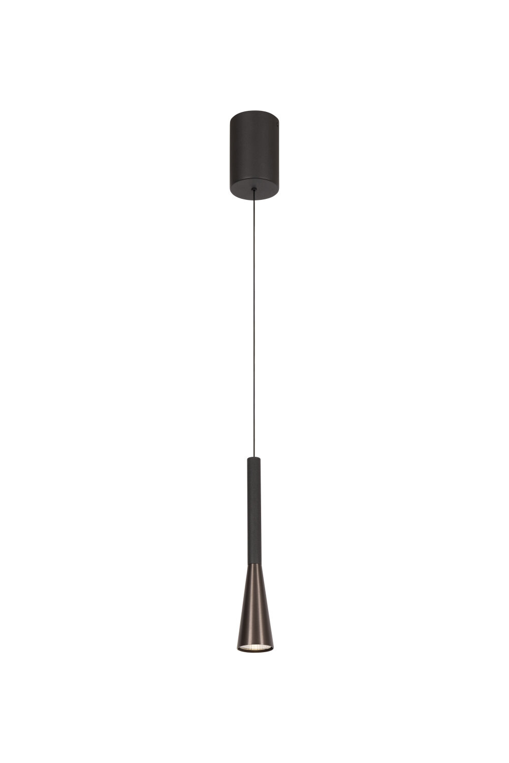 Lucide JOAKIM - Hanglamp - Ø 7,7 cm - LED Dimb. - CCT - 1x7W 2700K/4000K - Met vervangbare LED-module - Koffie - Premium