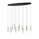 Lucide CALINA - Hanglamp - LED Dimb. - CCT - 12x7W 2200K/3300K - Met vervangbare LED-module - Zwart - Premium Lucide CALINA - Hanglamp - LED Dimb. - CCT - 12x7W 2200K/3300K - Met vervangbare LED-module - Zwart - Premium