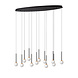 Lucide CALINA - Hanglamp - LED Dimb. - CCT - 12x7W 2200K/3300K - Met vervangbare LED-module - Zwart - Premium Lucide CALINA - Hanglamp - LED Dimb. - CCT - 12x7W 2200K/3300K - Met vervangbare LED-module - Zwart - Premium