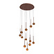 Lucide CALINA - Hanglamp - Ø 69,9 cm - LED Dimb. - CCT - 12x7W 2200K/3300K - Met vervangbare LED-module - Koffie - Premium