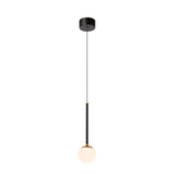 Lucide CALINA - Hanglamp - Ø 9,9 cm - LED Dimb. - CCT - 1x7W 2200K/3300K - Met vervangbare LED-module - Zwart - Premium