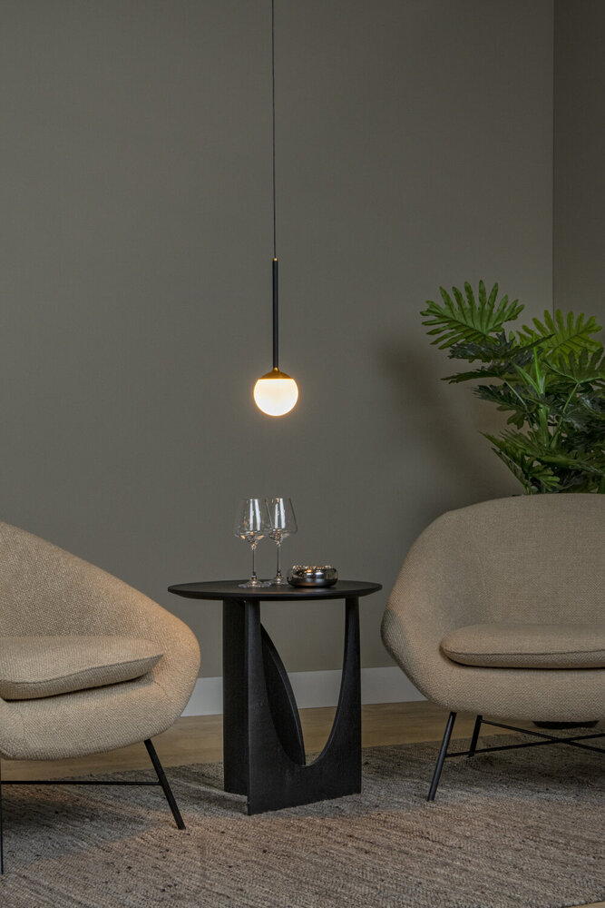 Lucide CALINA - Hanglamp - Ø 9,9 cm - LED Dimb. - CCT - 1x7W 2200K/3300K - Met vervangbare LED-module - Zwart - Premium