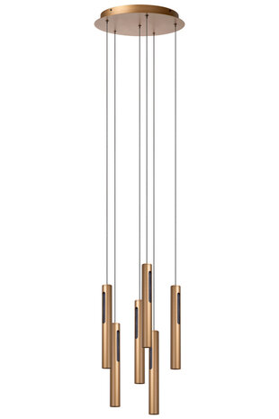 Lucide GRIFFITH - Hanglamp - Ø 38 cm - LED Dimb. - CCT - 6x6W 2700K/4000K - Geschikt voor vide en hoge plafonds - Brons - Premium Lucide GRIFFITH - Hanglamp - Ø 38 cm - LED Dimb. - CCT - 6x6W 2700K/4000K - Geschikt voor vide en hoge plafonds - Brons - Premium