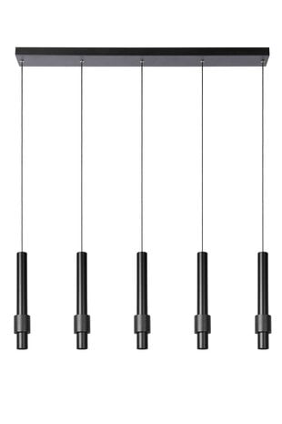 Lucide MARGARY - Hanglamp - LED Dimb. - 5x4,2W 2700K - Zwart Lucide MARGARY - Hanglamp - LED Dimb. - 5x4,2W 2700K - Zwart