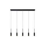 Lucide TUBULE - Hanglamp - LED - 5x7W 2700K - Zwart