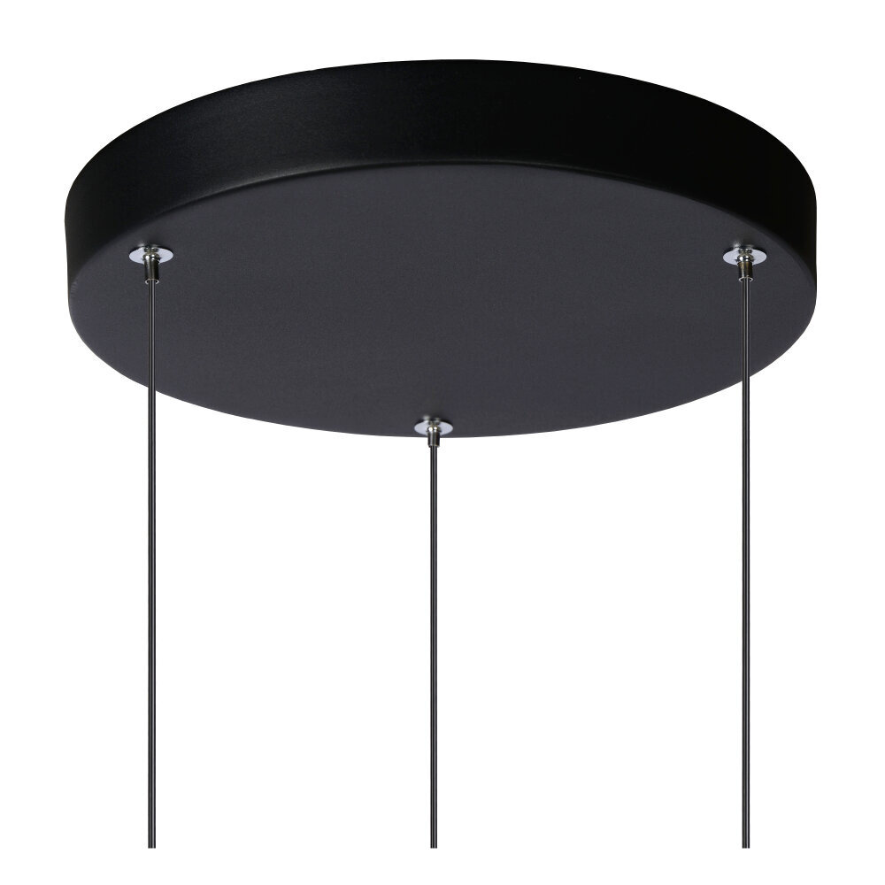 Lucide TUBULE - Hanglamp - Ø 26 cm - LED - 3x7W 2700K - Zwart Lucide TUBULE - Hanglamp - Ø 26 cm - LED - 3x7W 2700K - Zwart