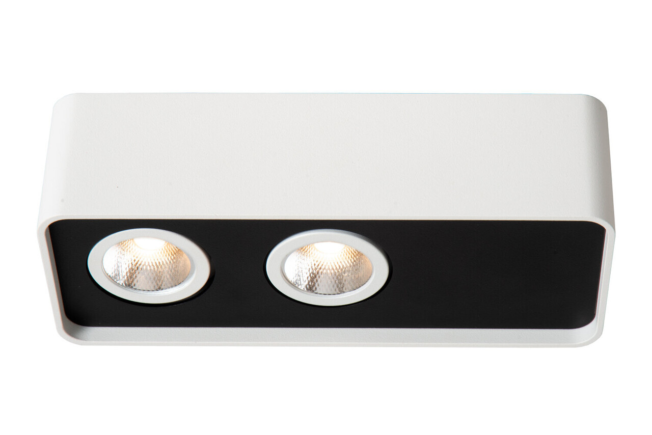 Lucide ANGULAR - Plafondspot - LED Dimb. - 2x5W 2700K - Wit - Premium Lucide ANGULAR - Plafondspot - LED Dimb. - 2x5W 2700K - Wit - Premium