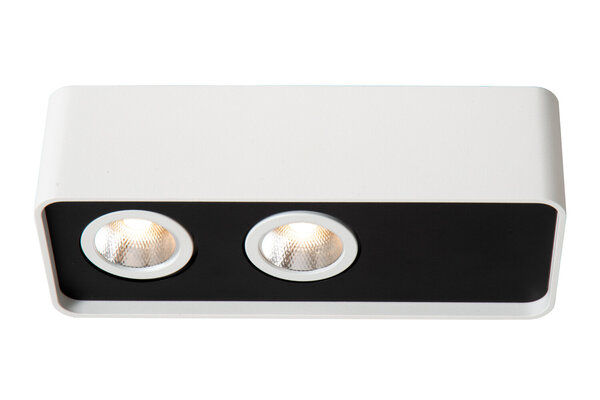 Lucide ANGULAR - Plafondspot - LED Dimb. - 2x5W 2700K - Wit - Premium Lucide ANGULAR - Plafondspot - LED Dimb. - 2x5W 2700K - Wit - Premium