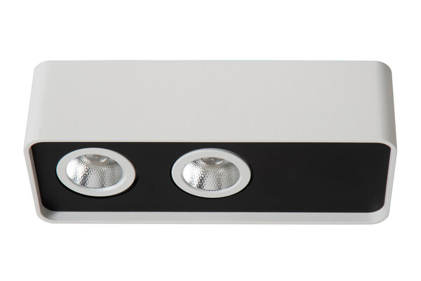 Lucide ANGULAR - Plafondspot - LED Dimb. - 2x5W 2700K - Wit - Premium Lucide ANGULAR - Plafondspot - LED Dimb. - 2x5W 2700K - Wit - Premium