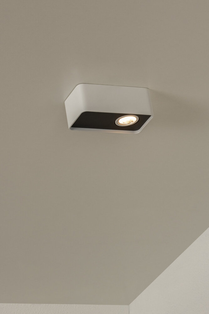 Lucide ANGULAR - Plafondspot - LED Dimb. - 1x6W 2700K - Wit - Premium Lucide ANGULAR - Plafondspot - LED Dimb. - 1x6W 2700K - Wit - Premium
