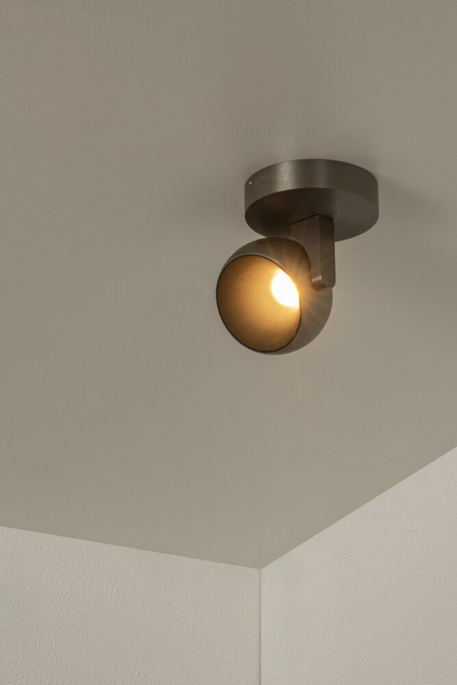 Lucide ESFERA - Plafondspot - Ø 11,2 cm - LED Dimb. - 1x11W 2700K - Grijs ijzer - Premium