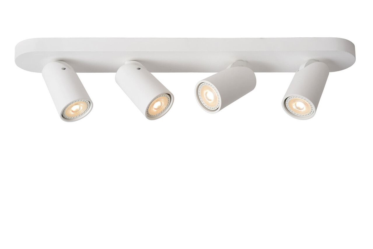Lucide XYRUS - Plafondspot - LED Dim to warm - GU10 (MR16) - 4x5W 2200K/3000K - Wit