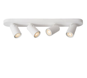 Lucide XYRUS - Plafondspot - LED Dim to warm - GU10 (MR16) - 4x5W 2200K/3000K - Wit
