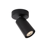 Lucide XYRUS - Plafondspot - Ø 9 cm - LED Dim to warm - GU10 (MR16) - 1x5W 2200K/3000K - Zwart