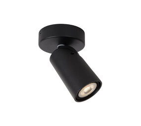 Lucide XYRUS - Plafondspot - Ø 9 cm - LED Dim to warm - GU10 (MR16) - 1x5W 2200K/3000K - Zwart