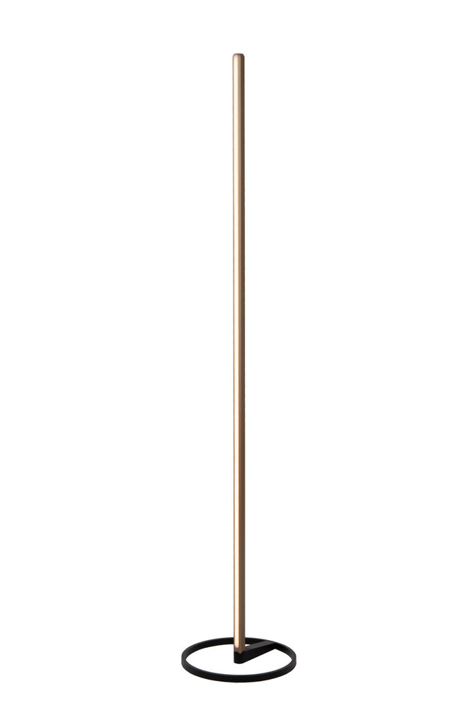 Lucide BRAGA - Vloerlamp - Ø 30 cm - LED Dimb. - CCT - 1x22W 2700K/4000K - Koffie - Premium