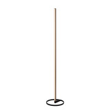 Lucide BRAGA - Vloerlamp - Ø 29,7 cm - LED Dimb. - CCT - 1x22W 2700K/4000K - Koffie - Premium