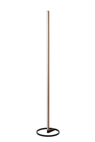 Lucide BRAGA - Vloerlamp - Ø 30 cm - LED Dimb. - CCT - 1x22W 2700K/4000K - Koffie - Premium