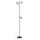 Lucide APPLAUSE - Vloerlamp - Ø 33 cm - LED Dimb. - CCT - 2700K/4000K - Koffie - Premium