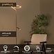 Lucide APPLAUSE - Vloerlamp - Ø 33 cm - LED Dimb. - CCT - 2700K/4000K - Koffie - Premium