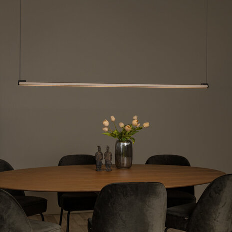 Lucide BRAGA - Hanglamp - LED Dimb. - CCT - 1x36W 2700K/4000K - Handbewegingssensor - Koffie - Premium