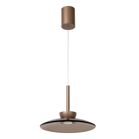 Lucide SANTIAGO - Hanglamp - Ø 32 cm - LED Dimb. - CCT - 1x16W 2700K/4000K - Amber - Premium Lucide SANTIAGO - Hanglamp - Ø 32 cm - LED Dimb. - CCT - 1x16W 2700K/4000K - Amber - Premium