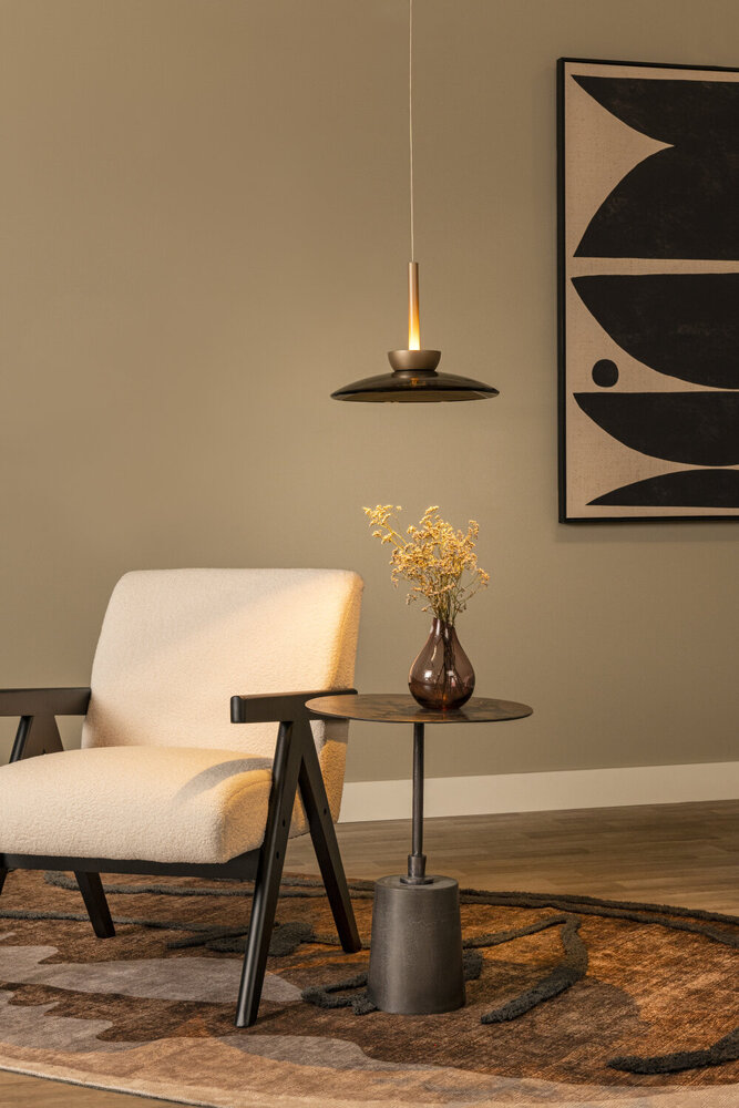 Lucide SANTIAGO - Hanglamp - Ø 32 cm - LED Dimb. - CCT - 1x16W 2700K/4000K - Amber - Premium Lucide SANTIAGO - Hanglamp - Ø 32 cm - LED Dimb. - CCT - 1x16W 2700K/4000K - Amber - Premium