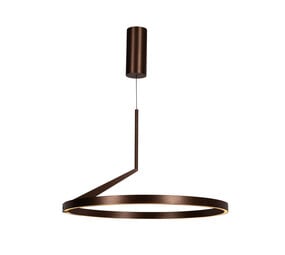 Lucide APPLAUSE - Hanglamp - Ø 60 cm - LED Dimb. - CCT - 1x32W 2700K/4000K - Handbewegingssensor - Koffie - Premium Lucide APPLAUSE - Hanglamp - Ø 60 cm - LED Dimb. - CCT - 1x32W 2700K/4000K - Handbewegingssensor - Koffie - Premium