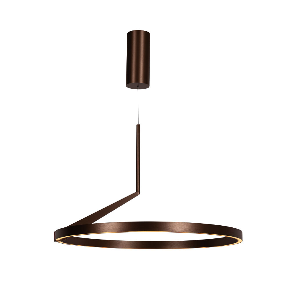 Lucide APPLAUSE - Hanglamp - Ø 60 cm - LED Dimb. - CCT - 1x32W 2700K/4000K - Handbewegingssensor - Koffie - Premium