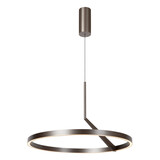 Lucide APPLAUSE - Hanglamp - Ø 60 cm - LED Dimb. - CCT - 1x32W 2700K/4000K - Handbewegingssensor - Grijs ijzer - Premium