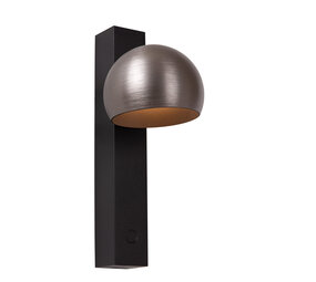 Lucide ESFERA - Wandlamp - LED Dimb. - 1x9W 2700K - Grijs ijzer - Premium Lucide ESFERA - Wandlamp - LED Dimb. - 1x9W 2700K - Grijs ijzer - Premium