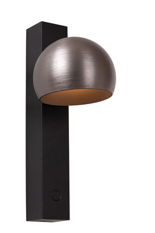 Lucide ESFERA - Wandlamp - LED Dimb. - 1x9W 2700K - Grijs ijzer - Premium Lucide ESFERA - Wandlamp - LED Dimb. - 1x9W 2700K - Grijs ijzer - Premium