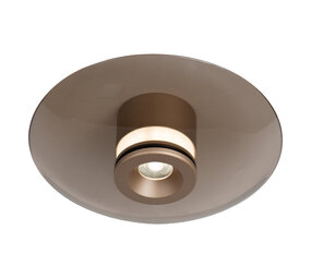 Lucide SANTIAGO - Plafonnière - Ø 23 cm - LED Dimb. - CCT - 1x10W 2700K/4000K - Amber - Premium
