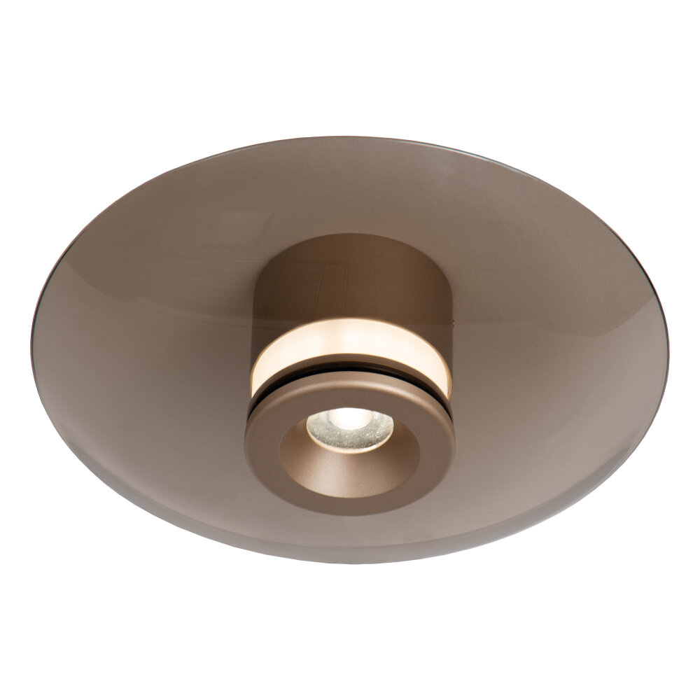 Lucide SANTIAGO - Plafonnière - Ø 23 cm - LED Dimb. - CCT - 1x10W 2700K/4000K - Amber - Premium