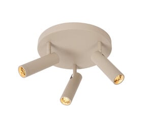 Lucide GRADO - Plafondspot - Ø 25 cm - 3xGU10 (MR11) - Taupe Lucide GRADO - Plafondspot - Ø 25 cm - 3xGU10 (MR11) - Taupe