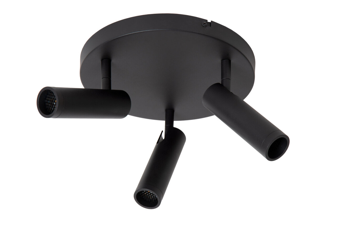 Lucide GRADO - Plafondspot - Ø 25 cm - 3xGU10 (MR11) - Zwart Lucide GRADO - Plafondspot - Ø 25 cm - 3xGU10 (MR11) - Zwart