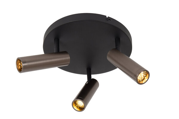 Lucide GRADO - Plafondspot - Ø 25 cm - 3xGU10 (MR11) - Grijs ijzer Lucide GRADO - Plafondspot - Ø 25 cm - 3xGU10 (MR11) - Grijs ijzer