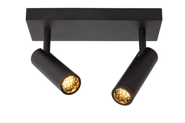 Lucide GRADO - Plafondspot - 2xGU10 (MR11) - Zwart Lucide GRADO - Plafondspot - 2xGU10 (MR11) - Zwart