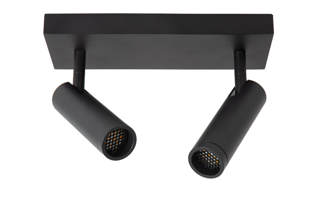 Lucide GRADO - Plafondspot - 2xGU10 (MR11) - Zwart Lucide GRADO - Plafondspot - 2xGU10 (MR11) - Zwart