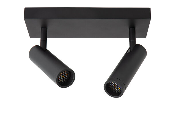 Lucide GRADO - Plafondspot - 2xGU10 (MR11) - Zwart Lucide GRADO - Plafondspot - 2xGU10 (MR11) - Zwart