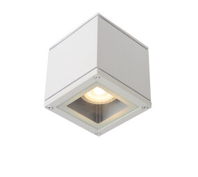 Lucide AVEN - Plafondspot Badkamer - 1xGU10 (MR16) - IP65 - Wit Lucide AVEN - Plafondspot Badkamer - 1xGU10 (MR16) - IP65 - Wit