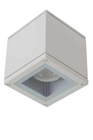 Lucide AVEN - Plafondspot Badkamer - 1xGU10 (MR16) - IP65 - Wit