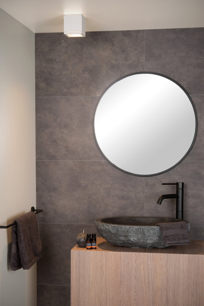 Lucide AVEN - Plafondspot Badkamer - 1xGU10 (MR16) - IP65 - Wit