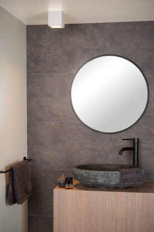 Lucide AVEN - Plafondspot Badkamer - 1xGU10 (MR16) - IP65 - Wit