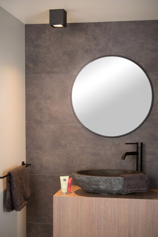 Lucide AVEN - Plafondspot Badkamer - 1xGU10 (MR16) - IP65 - Zwart Lucide AVEN - Plafondspot Badkamer - 1xGU10 (MR16) - IP65 - Zwart