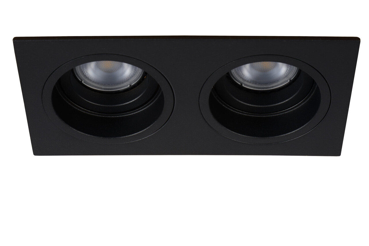 Lucide EMBED - Inbouwspot - 2xGU10 (MR16) - Zwart