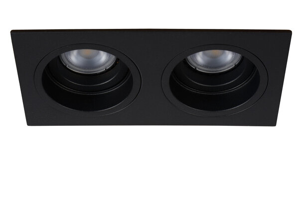 Lucide EMBED - Inbouwspot - 2xGU10 (MR16) - Zwart