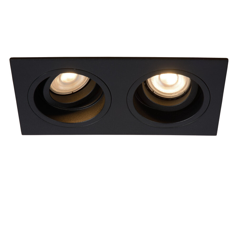 Lucide EMBED - Inbouwspot - 2xGU10 (MR16) - Zwart