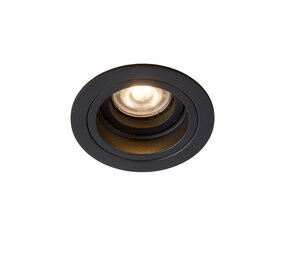 Lucide EMBED - Inbouwspot - Ø 9,1 cm - 1xGU10 (MR16) - Zwart